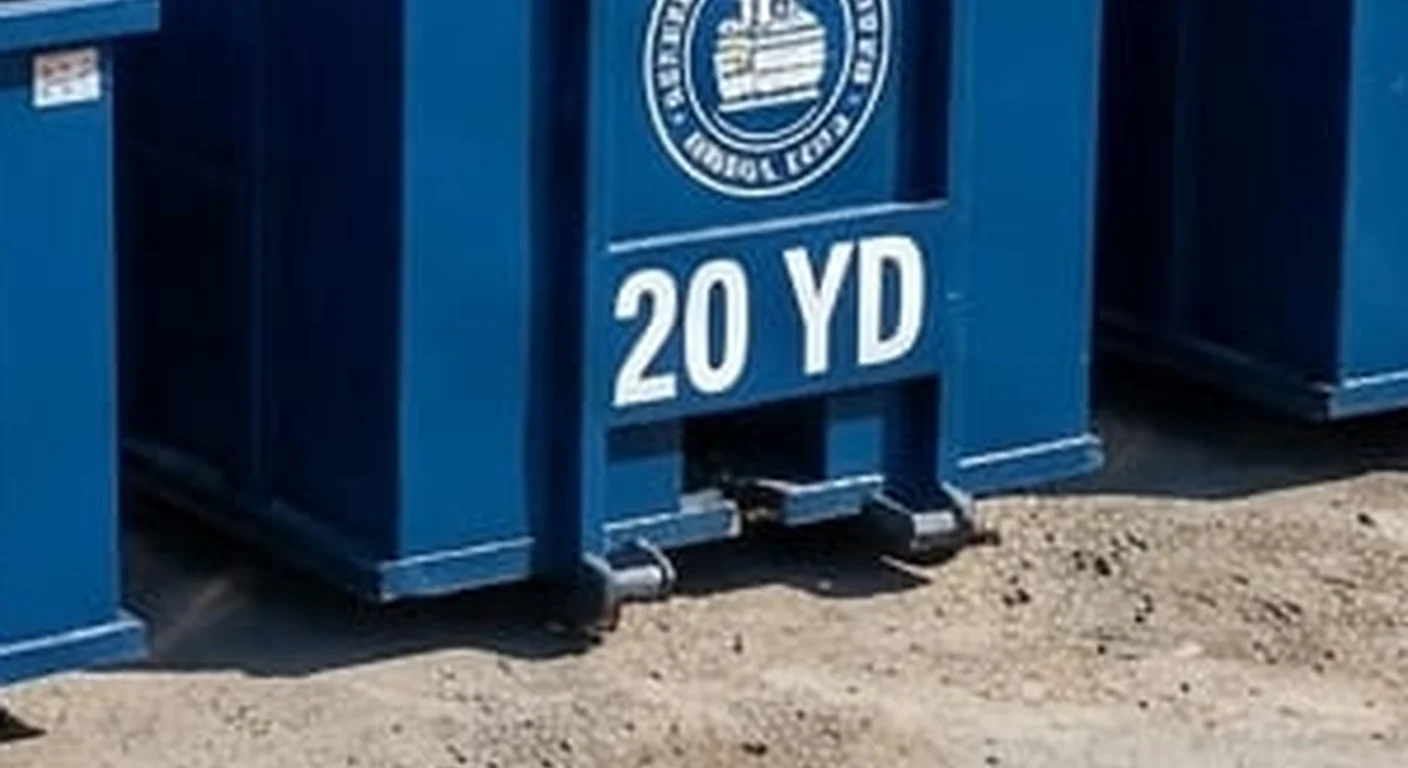 20 yard dumpster rental in Walburg, TX A 20 yard Georgetown Dumpster Rental Guys roll-off dumpster staged for a job in Walburg, TX